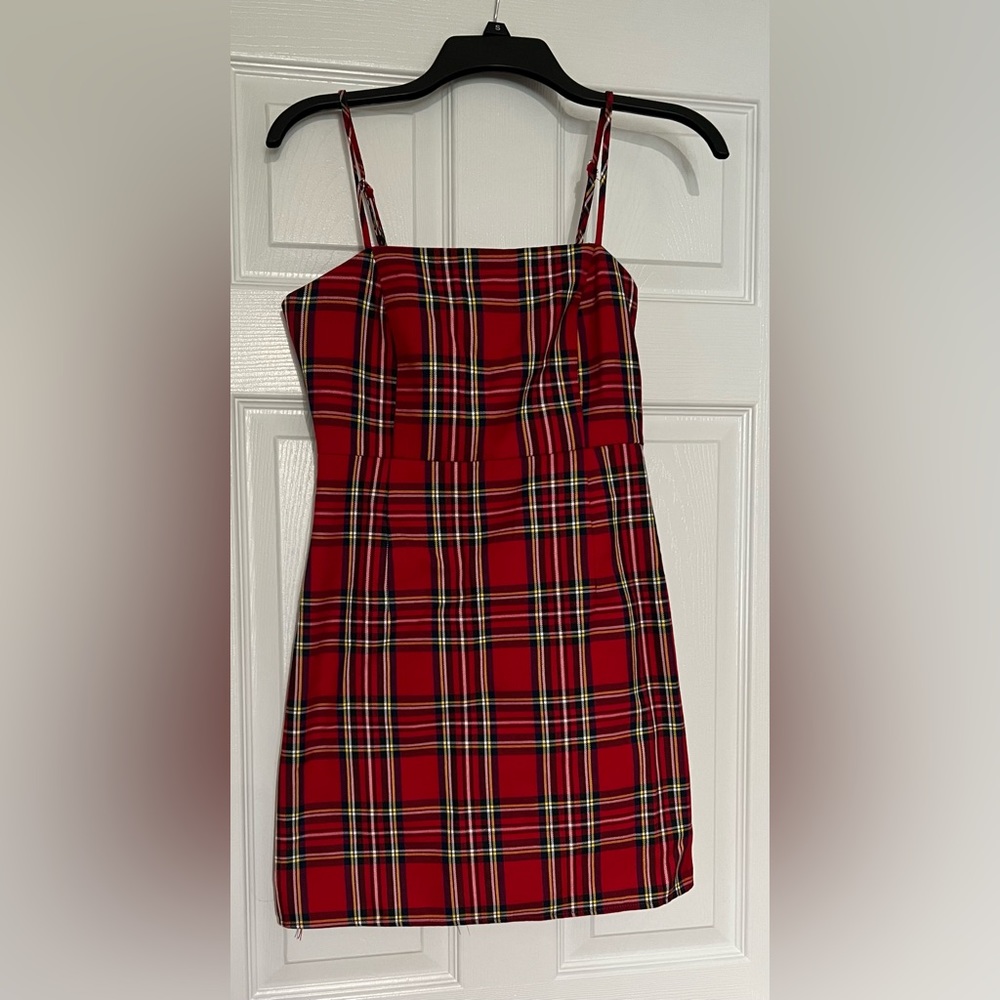 Red Plaid Dress